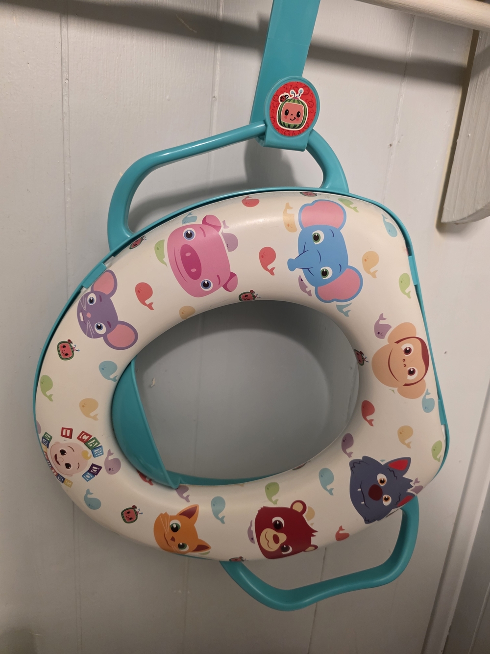 Cocomelon Print Potty Training Seat in Teal